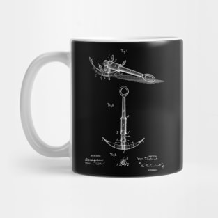 Anchor Vintage Patent Hand Drawing Mug